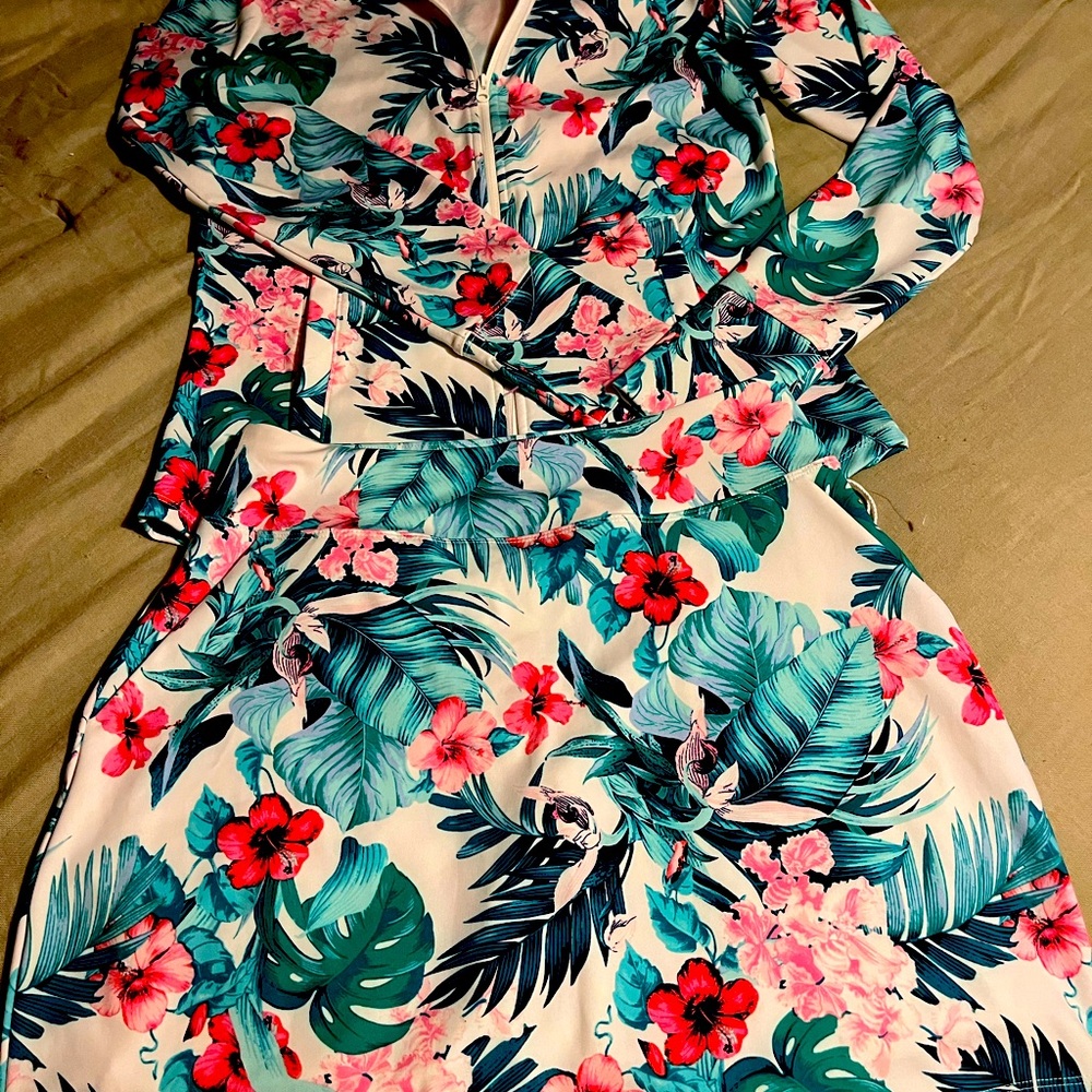 NWT Tommy Bahama Golf Tennis outfit,  full zip up jacket and awesome skirt!